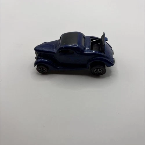 Vintage Mattel Hot Wheels: Redline 1968 CLASSIC 36 FORD COUPE Blue -