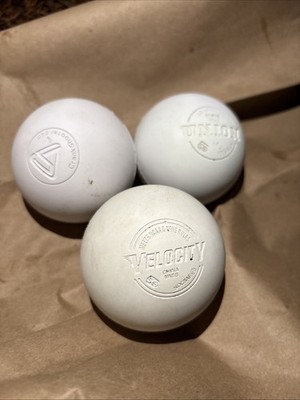 Velocity 6 Pack of White Lacrosse Balls NOCSAE Certified