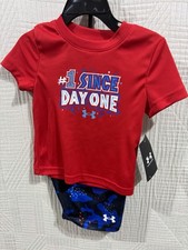 Under Armour Baby Boy 12 M 2 Piece Short Set New