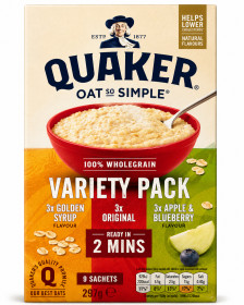 Quaker so Simple Variety Pack 297g
