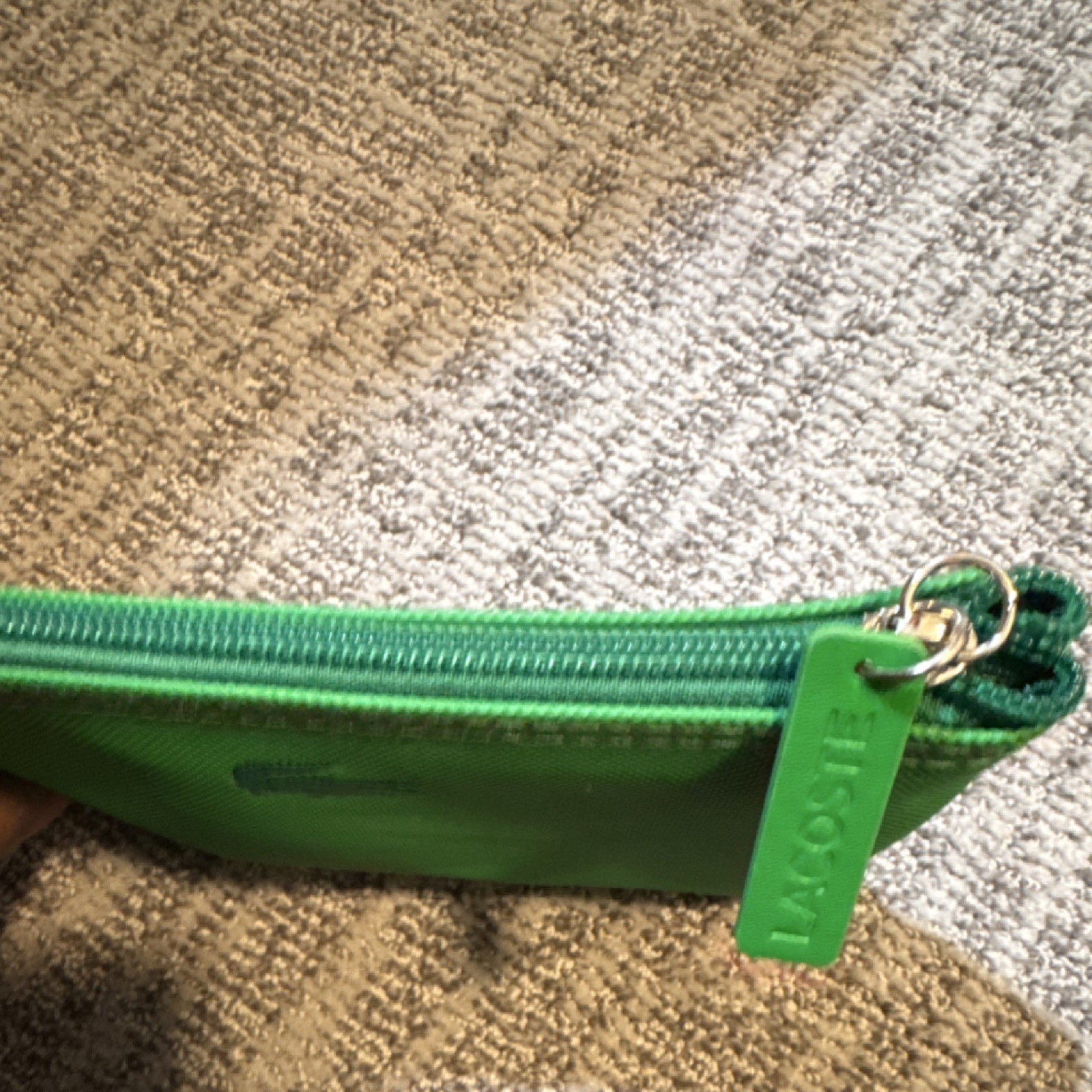 Lacoste Turkish Airlines Green Wash/Amenity Bag Zippered Pouch Collectible thumbnail 3