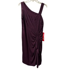 R&M Richards One-Shoulder Asymmetrical Cocktail Dress Size 14 .NWT