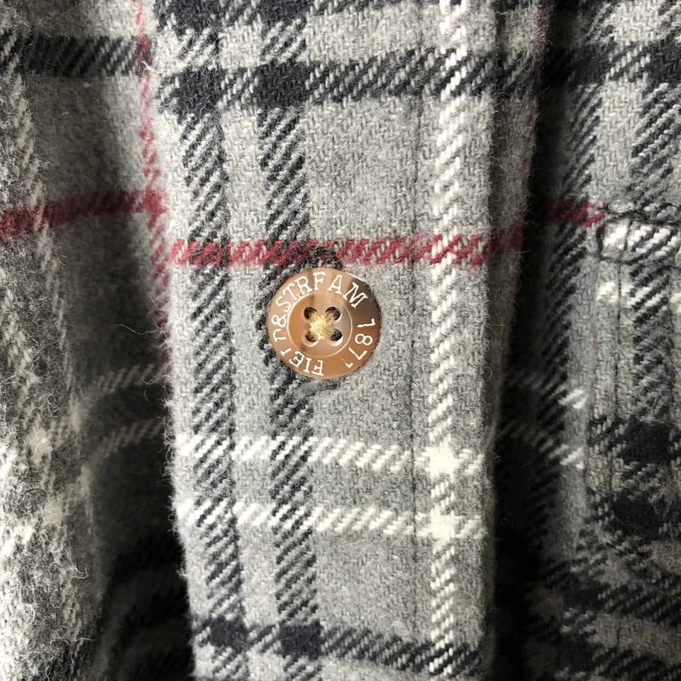 Used Field & Stream long-sleeved flannel check shirt size L men's - Image 4 of 4