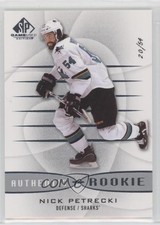 2013-14 SP Game Used Edition Authentic Rookies 20/54 Nicholas Petrecki Nick 05u8