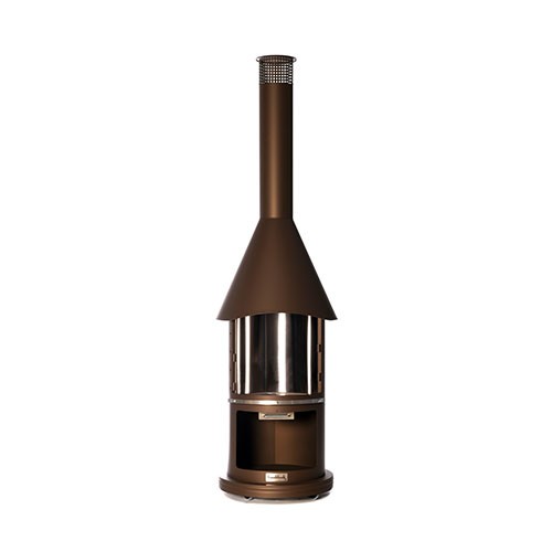 Buschbeck Edelstahlgrill Auckland Braun Metallic Gartengrill Grill-image