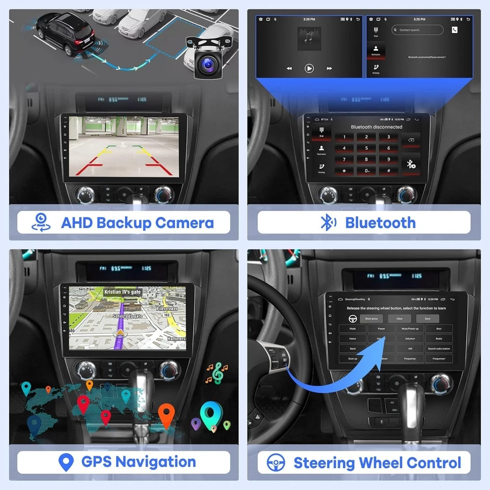 [2G+64G] Car Radio for Ford Fusion Mondeo Mustang 2009-2012, 10.1 inch...  - Image 2 of 4