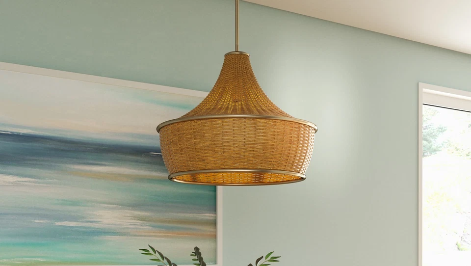 Colgante Quoizel QP6770 Solebay 3 luces 22"W - Bronce Foto 2 de 4