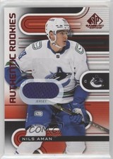 2022-23 Upper Deck SP Game Used Authentic Rookies Red Jersey Nils Aman #208 0ze5