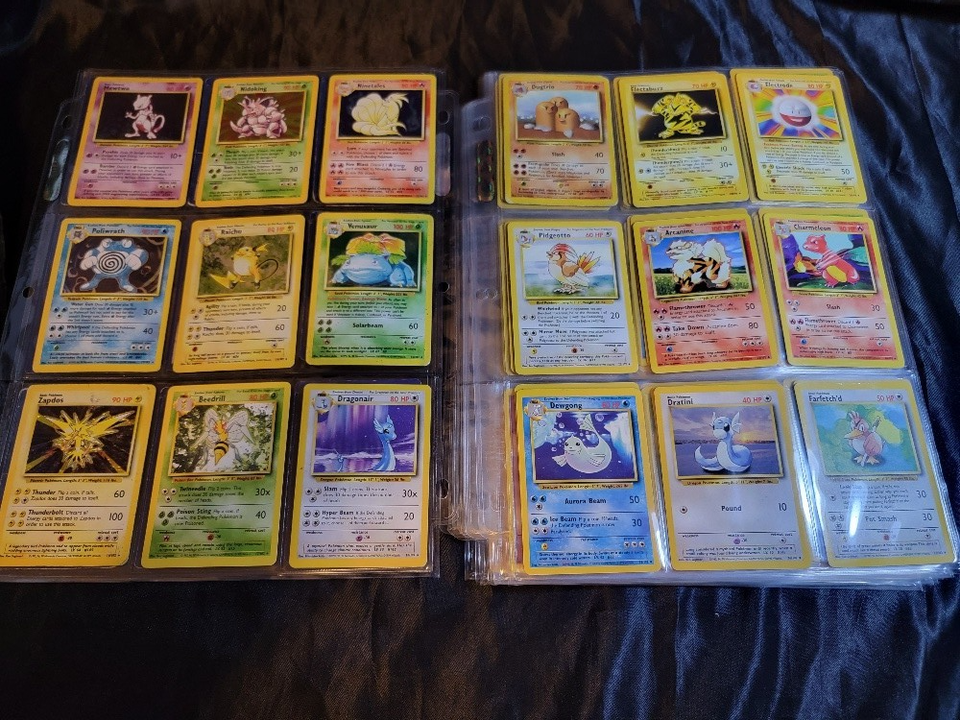Complete Unlimited Base Set 1 ALL of the 102/102 Pokemon