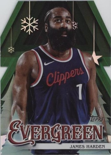 2025-26 Topps Holiday SSV-AE James Harden Snow Variation SSP 