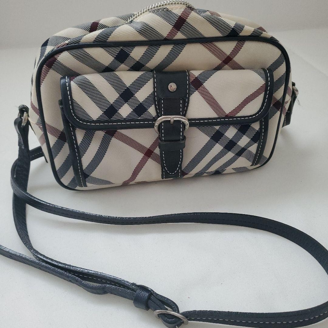 Burberry Blue Label Nova Check Shoulder Bag Canvas