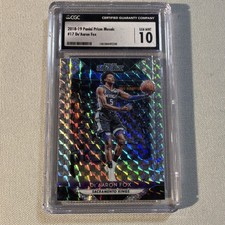 Panini 2018-19 Prizm Mosaic De'Aaron Fox Sacramento Kings #17 CGC 10