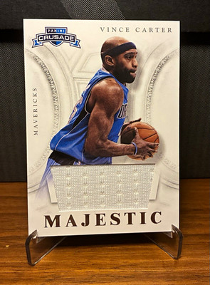 Vince Carter (MEM) 2012-13 Panini Crusade Majestic Materials Patch #76 Mavs