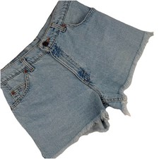 Vintage 1995 Levi's Cut Off Shorts Women s Light Wash Orange Tab SZ-11 USA Made