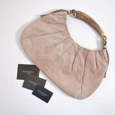 Borsa a mano Yves Saint Laurent Rive Gauche Mombasa in camoscio, rara, usata