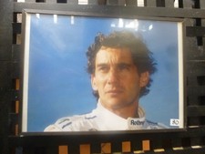 Photo Ayrton Senna encadrée 30.4 x 20.4 cm cadre métallique