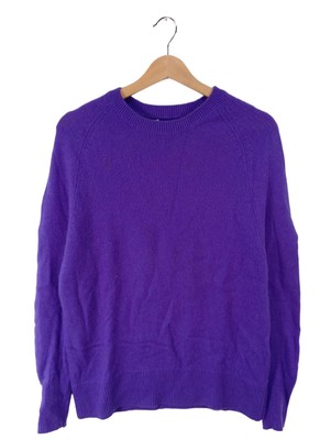 FROM FUTURE Strickpullover Damen Pullover Gr. DE 38 lila Casual-Look