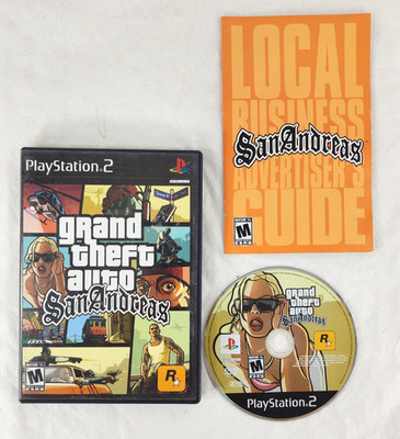 Grand Theft Auto San Andreas PS2 PlayStation 2 with Manual, tested
