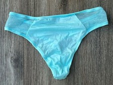 Vintage Victoria's Secret Silky Satin Second Skin Thong Panty M