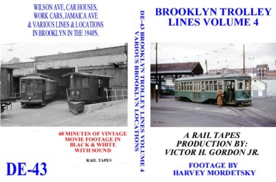 DVD: Brooklyn New York NYC Trolley Streetcar Volume 4 Light Rail Movie Reel