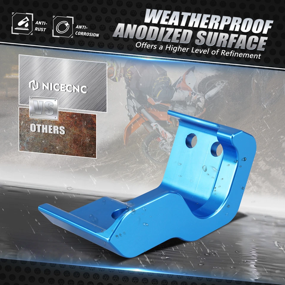 Protector de pierna de horquilla inferior derecha CNC para Husqvarna TE125 TE150 TE250 TE300 2016-2025 Foto 4 de 4