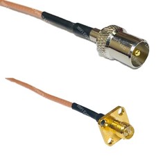 RG316 DVB TV Pal Male to RP-SMA Female Flange RF Cable Rapid-SHIP LOT