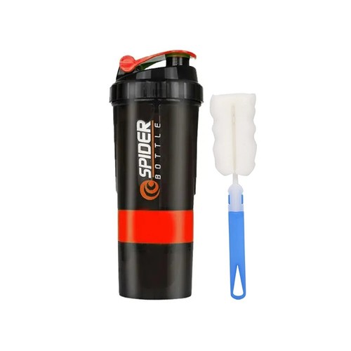 3 Layers Shaker Protein Bottle Powder Shake Cup Water Bottle Plastic Mixing Cup - Picture 15 of 34