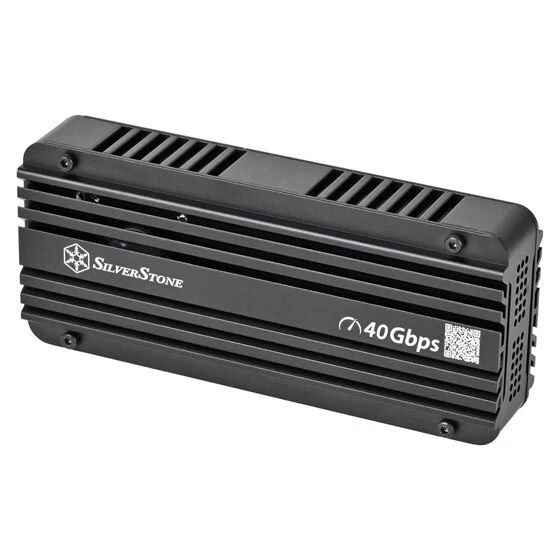 Silverstone SST-MS12B-40G Active Cooling USB4 NVMe M.2 SSD Enclosure - Image 2 of 4