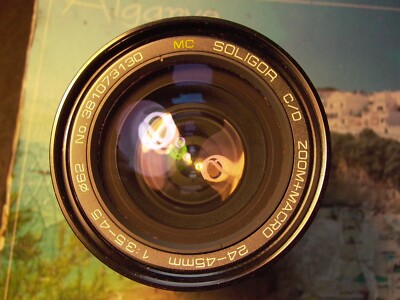 Soligor 24-45mm f/3.5-4.5 C/D Zoom + Macro Lens Canon FD Mount *Needs Cleaned*