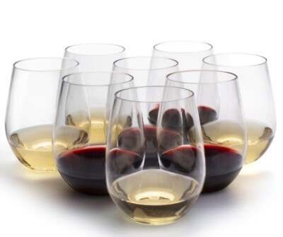 Unbreakable Wine Glasses - 100% Tritan - Shatterproof, Reusable, Dishwasher Safe