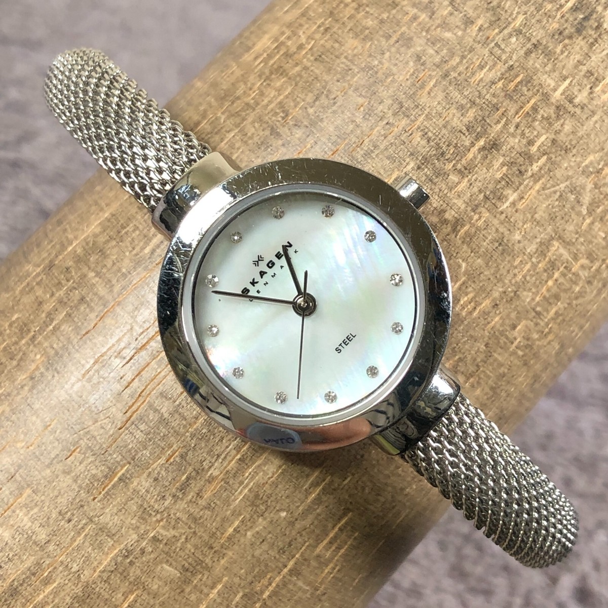 Skagen Denmark, Petite Ladies Silver Tone Watch, 7.5\