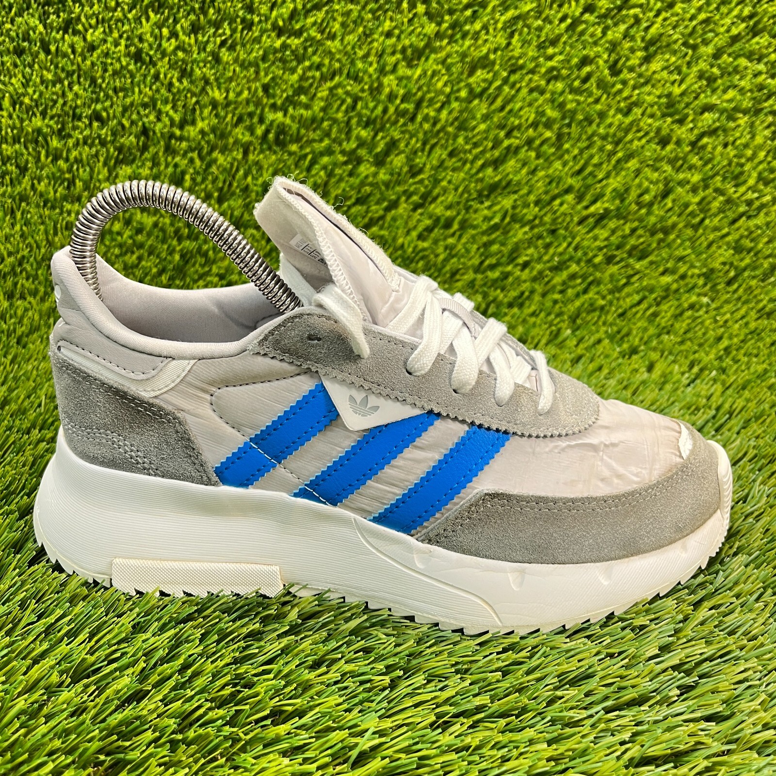 Adidas Retropy F2 Boys Size 5.5Y Gray Blue Athletic Running Shoes Sneakers Adidas Retropy F2 Boys Size 5.5Y Gray Blue Athletic Running Shoes Sneakers