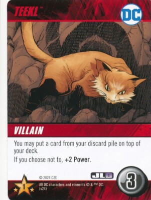 TEEKL DC Comics Deck Building Game card JUSTICE LEAGUE DARK