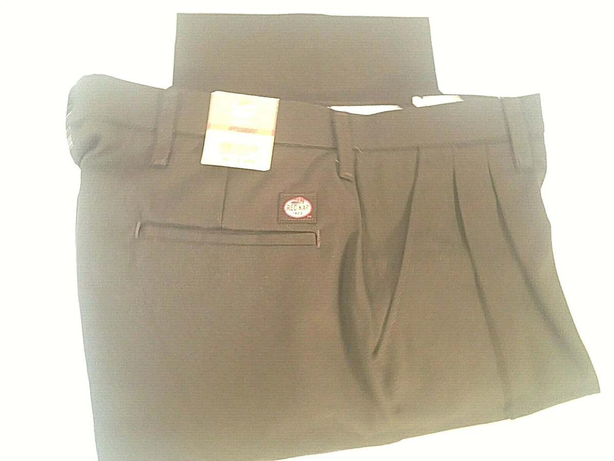 Mens Red Kap Black Pants Cotton Blend Work Size 34x 37U NEW