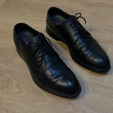 PRADA Shoes Dress Derby Low Top  Lace Up black made in italy Men's size 8US 41EU