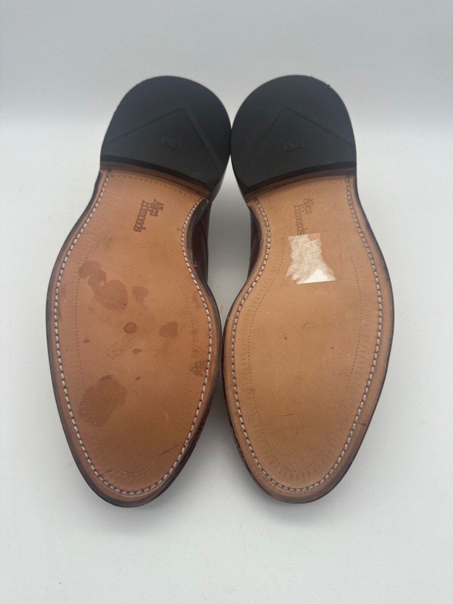 BRAND NEW Allen Edmonds Brown Woven Leather Hersey Sz