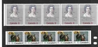 Canada SC # 619-620 Scottish Settlers / Queen Elizabeth II. Strip Five . MNH