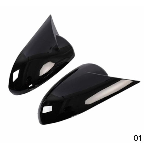 Gloss Black Rearview Side Mirror Cover Cap Trim For Chevrolet Cruze 2009-2014 - Picture 4 of 5