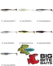 Big Bite Baits Swimming Jerk Minnow (5SWJM) Any 7 Colors 5 Inch Fishing Lures