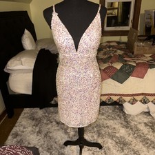 ASHLEY Lauren Dress Size 1O Cocktail Retail Over 400, Worn Once, Sequins