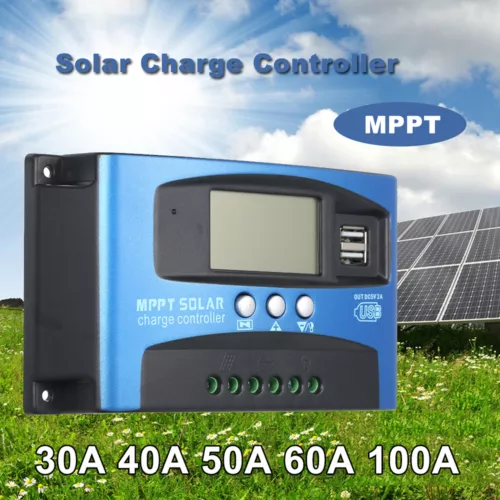 Solar Panel Regulator Charge Controller 12V/24V Auto Focus Tracking MPPT PWM - Picture 5 of 55