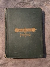 Vintage 1866 National Lyrics By John Greenleaf Whittier Rare Antique Book