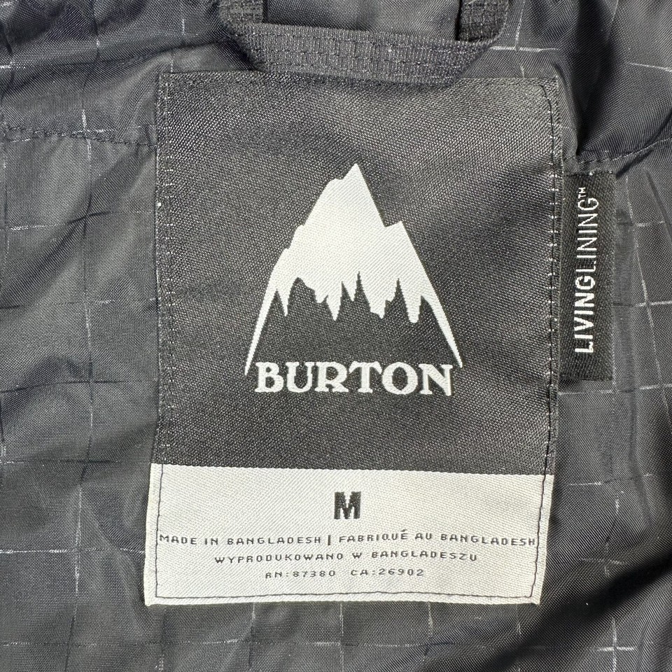 Burton Living Lining Men's Size M Black Ski/Snowboard Hiking Hooded