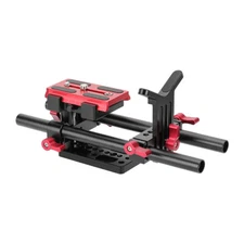 CAMVATE Aluminum Tripod Mount Support Rig With Manfrotto QR Baseplate For Camera