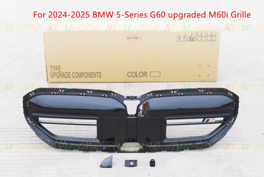 For 2024-2025 BMW 5 I5 G60 Glossy Black M60 M5 Front Bumper Grill