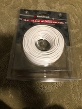 Telephone Line Cord 50ft RJ-11/RJ-14  279-345 Radioshack