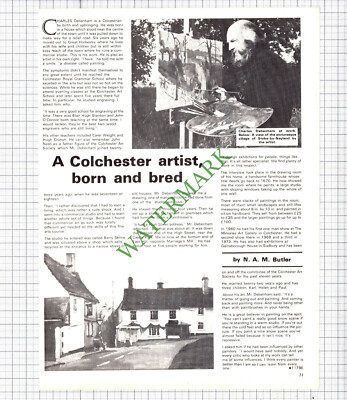 9896) Charles Debenham Colchester Essex  Artist - 1976 Article