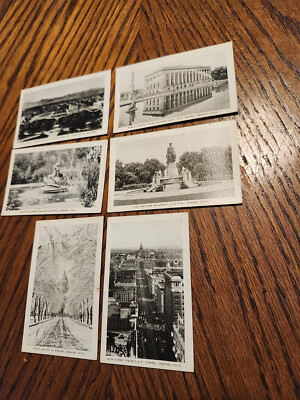 6 Mini Photos DENVER CO Landmarks B&W Vintage Civic Cntr Thatcher State Capitol