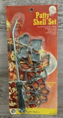 Vintage Patty Shell Set Aluminum Pastry Mold Utensil
