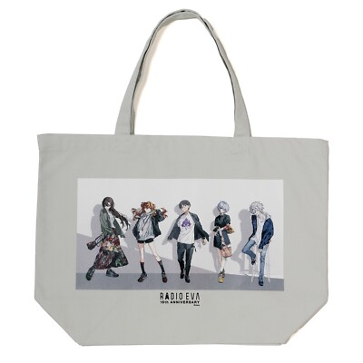 evangelion] RADIO EVA Illustration Tote bag δ /GRAY(COLOR) New | eBay